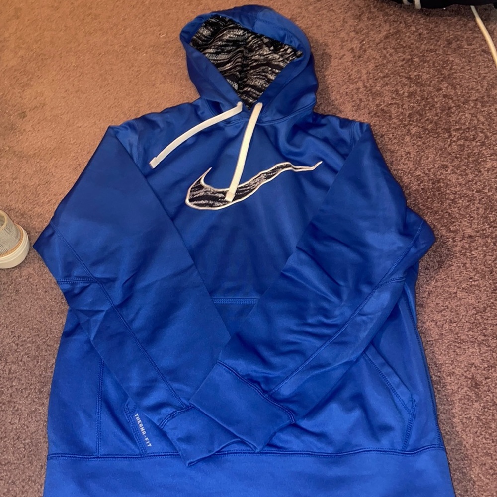 Blue Nike sweatshirt hoodie